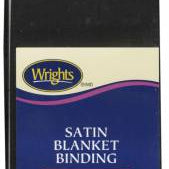Black Satin Blanket Binding (117794031)
