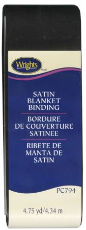 Black Satin Blanket Binding (117794031)