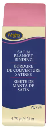 Candy Pink Satin Blanket Binding