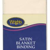 Ivory Satin Blanket Binding (117794810)