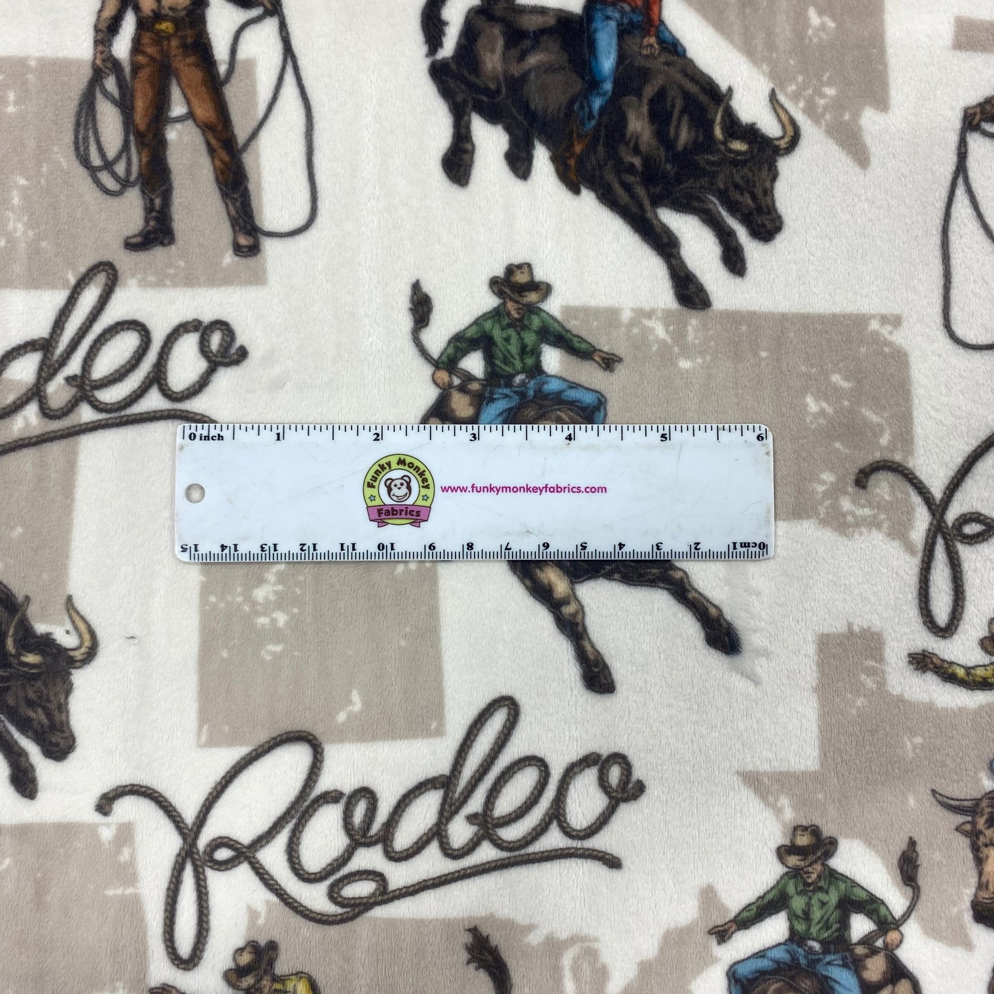 Rodeo Natural Digital - Shannon Fabrics Cuddle Minky