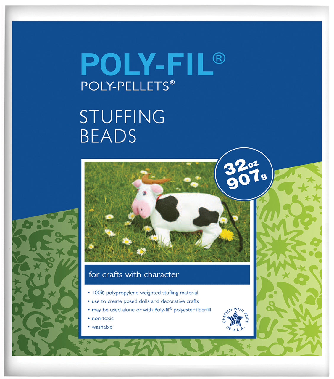 Polypropylene Weighted Stuffing Beads - 32oz/2lb bag