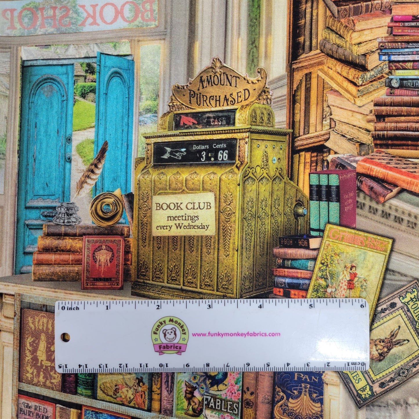 Antique Library of Rarities - Robert Kaufman Cotton