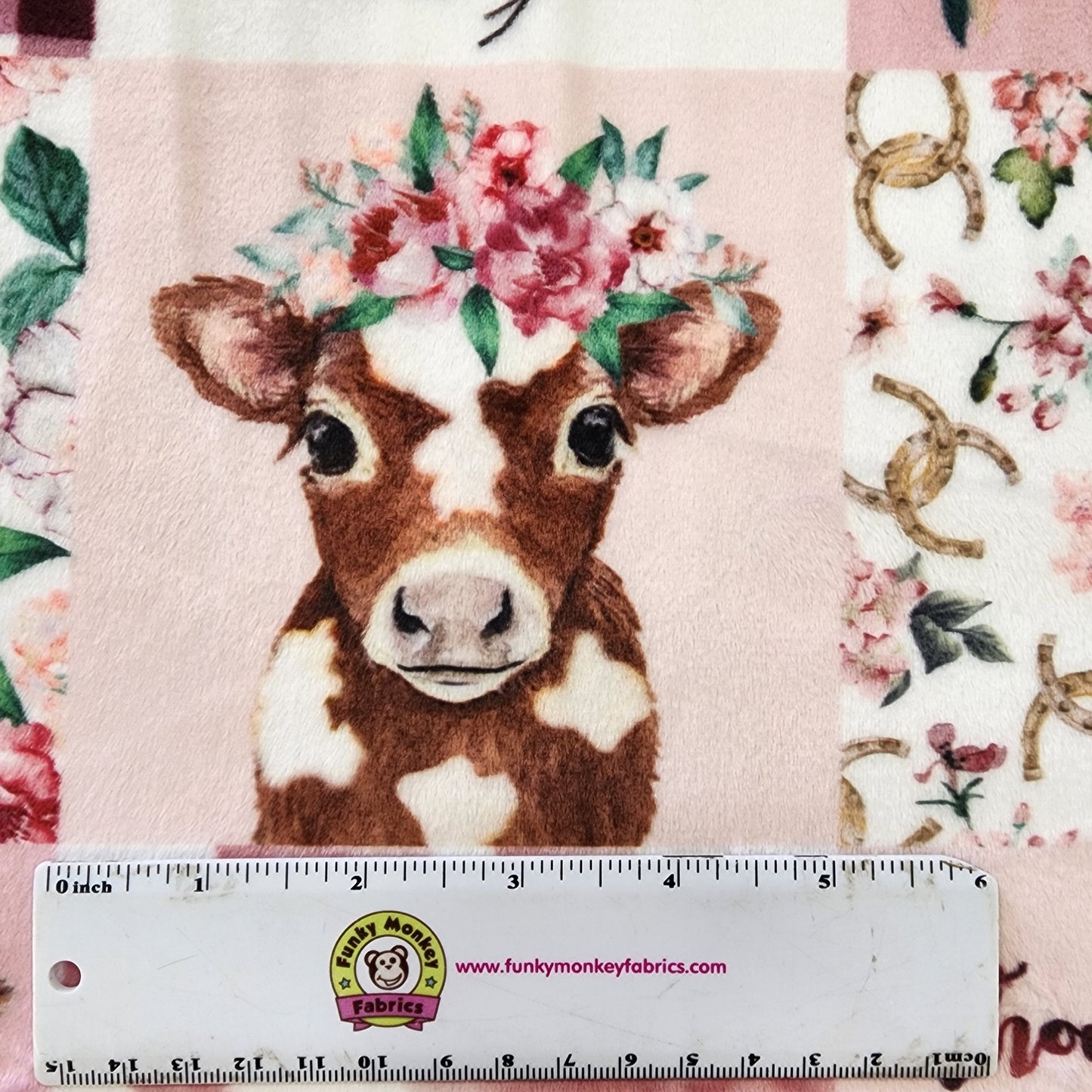 Rosewater Cowgirl Digital - Shannon Fabrics Cuddle Minky