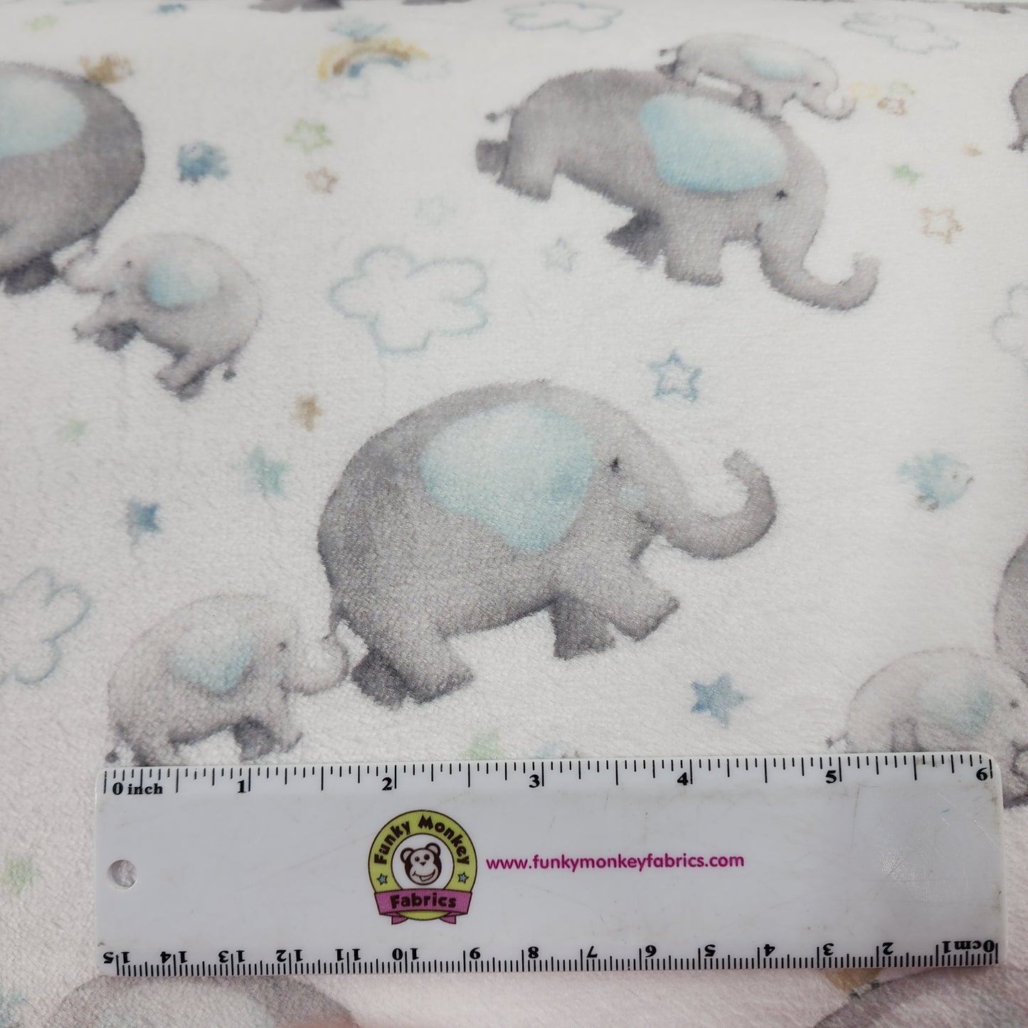 Blue Little Peanut Cloud Cuddle - Shannon Fabrics Cuddle Minky