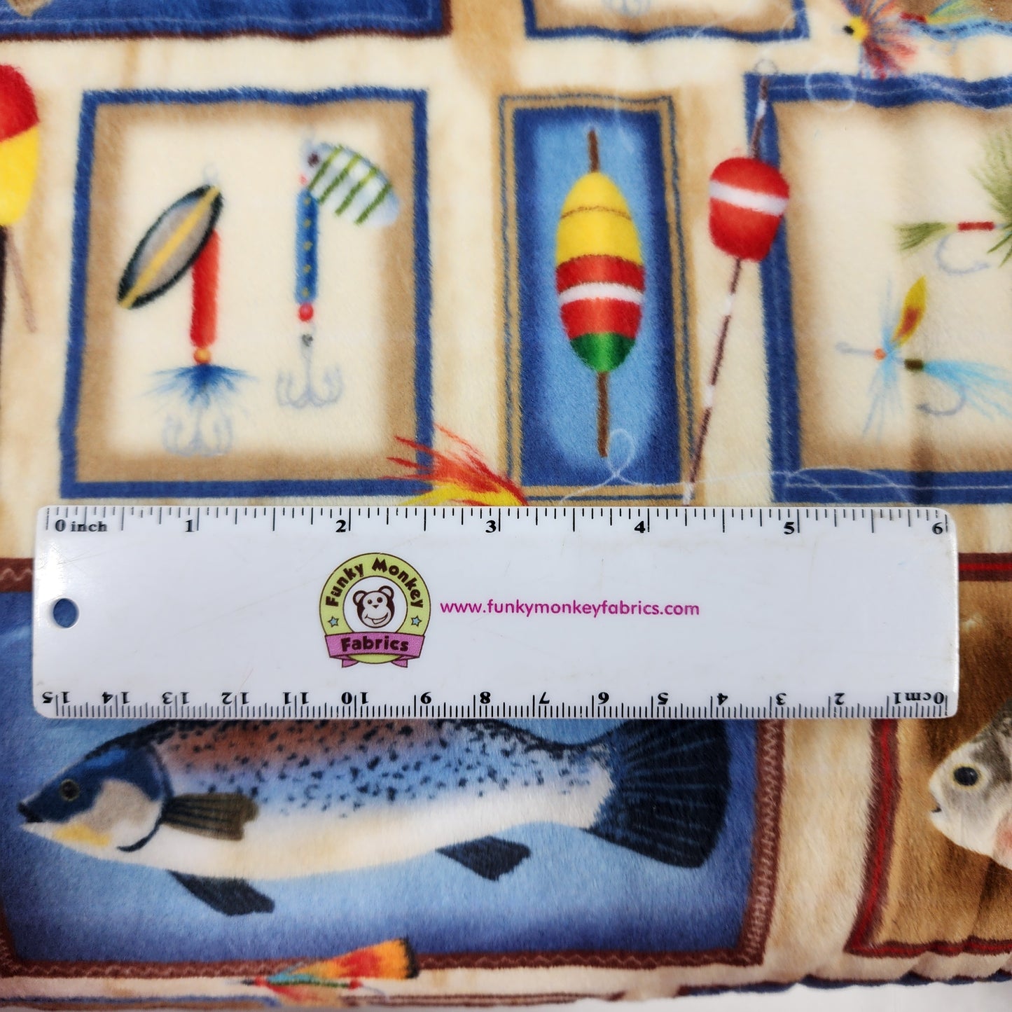 Gone Fishing Digital - Shannon Fabrics Cuddle Minky