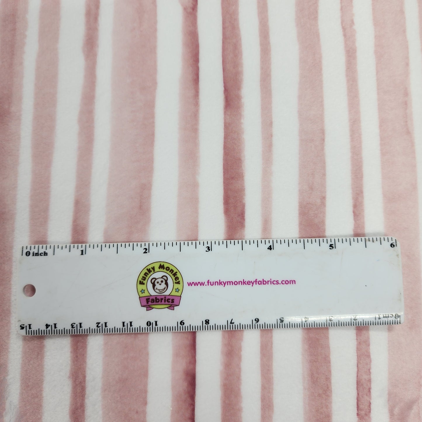 CLEARANCE Rosewater Stripe Digital - Shannon Fabrics Cuddle Minky