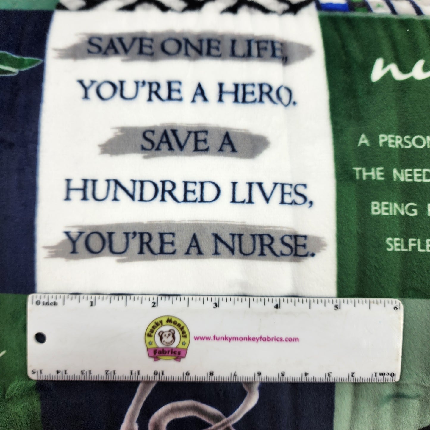 Nurse Evergreen Digital - Shannon Fabrics Cuddle Minky