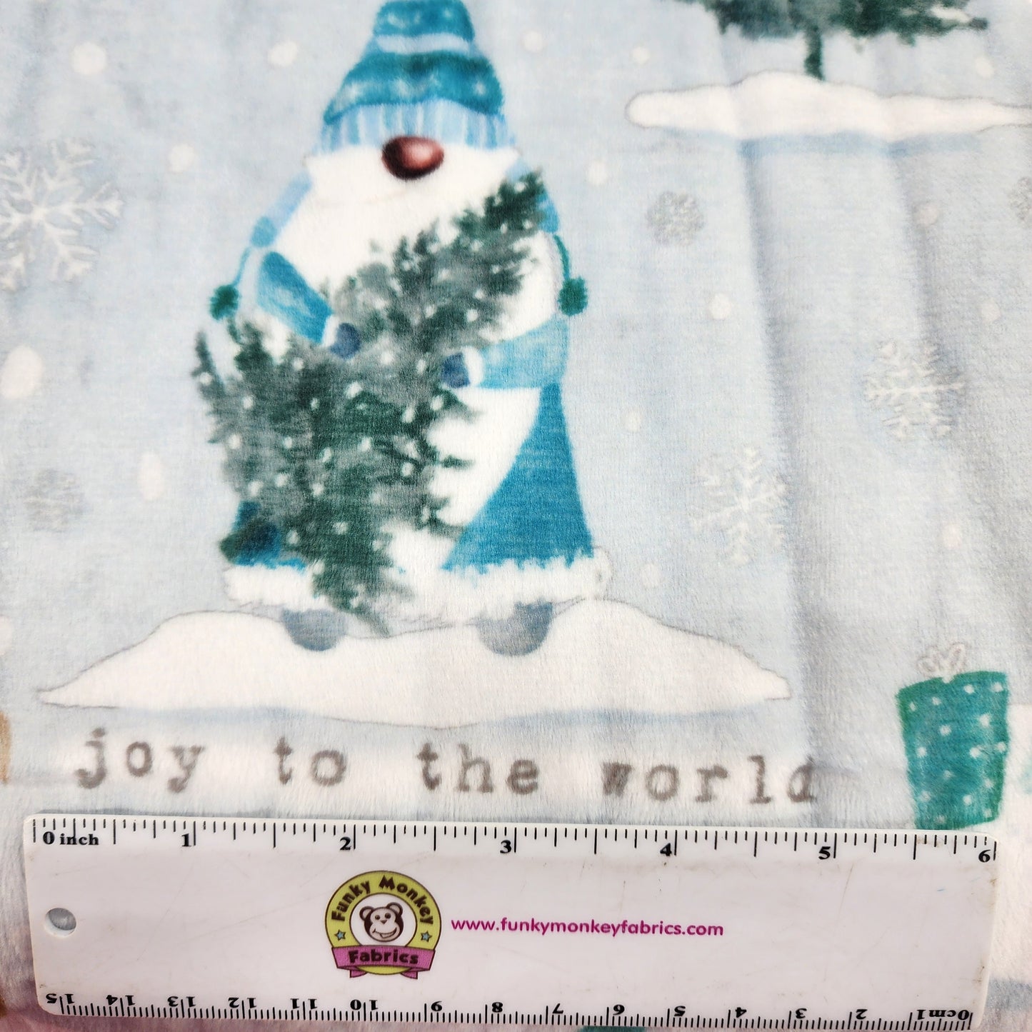 CLEARANCE Icy Gnomes Digital - Shannon Fabrics Minky