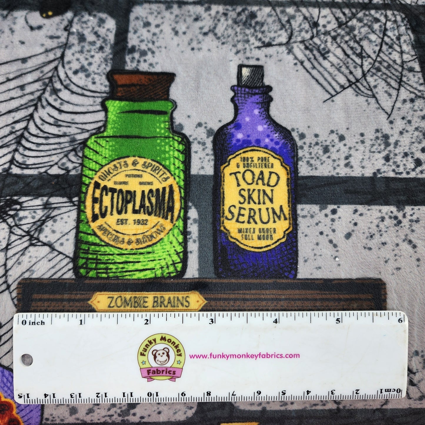 CLEARANCE Ghoul Tonic Digital - Shannon Fabrics Minky