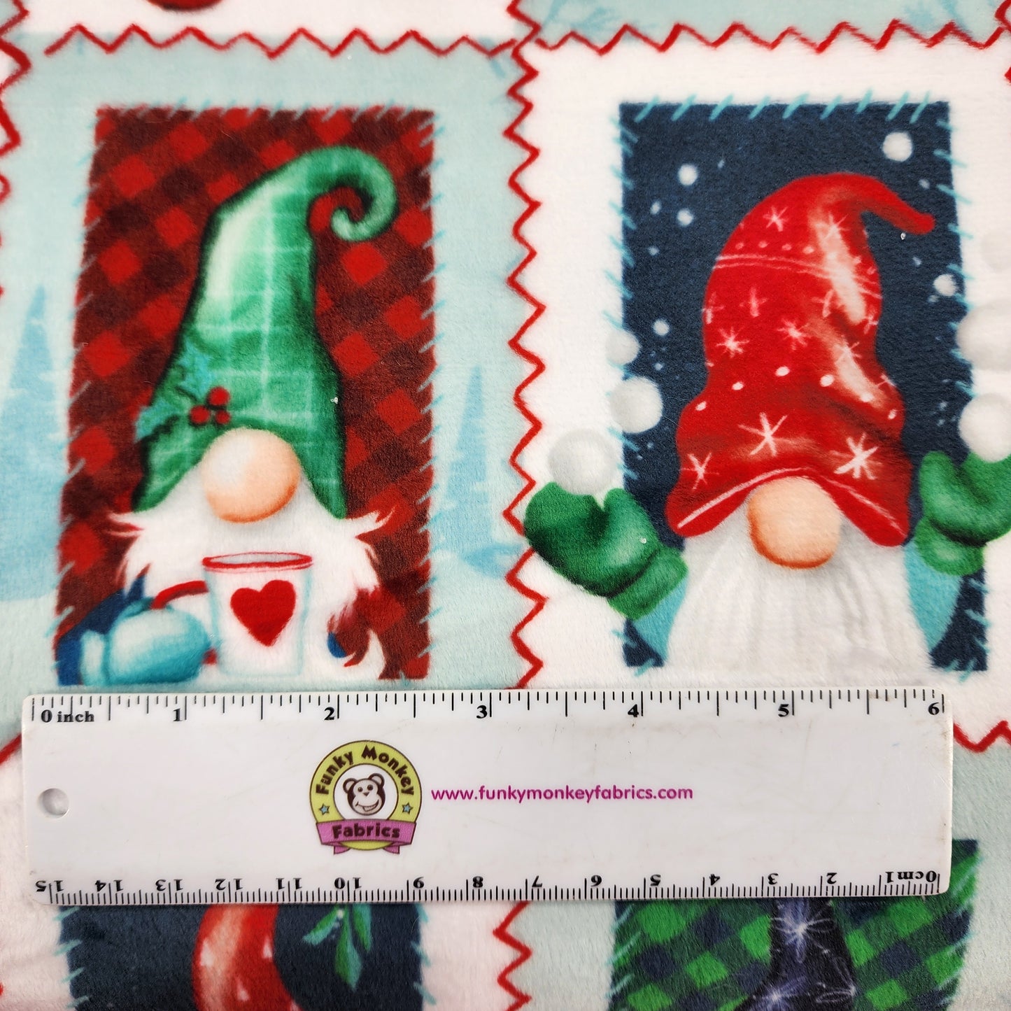 CLEARANCE Gnome for Christmas Digital - Shannon Fabrics Minky