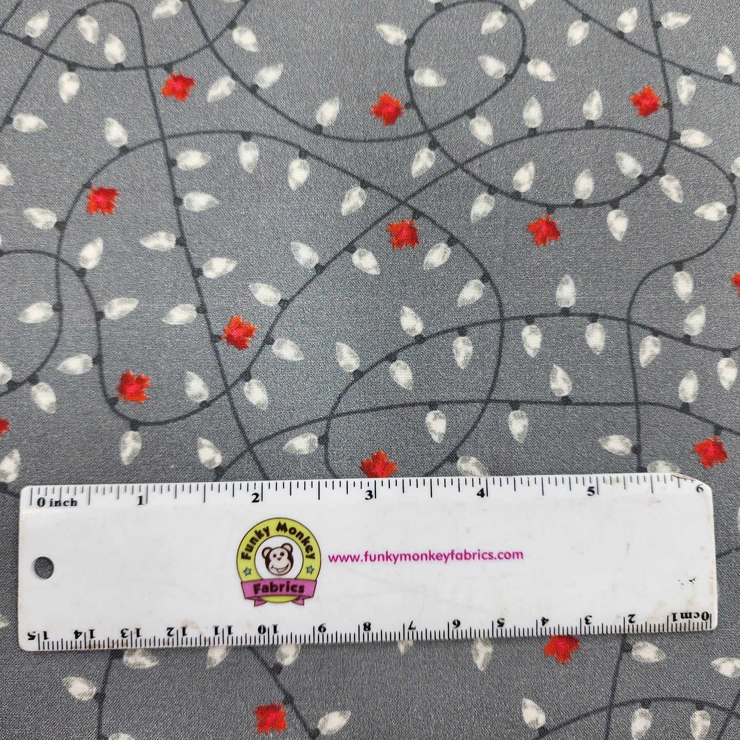 Festive Canada Grey Lights - Windham Fabrics Cotton