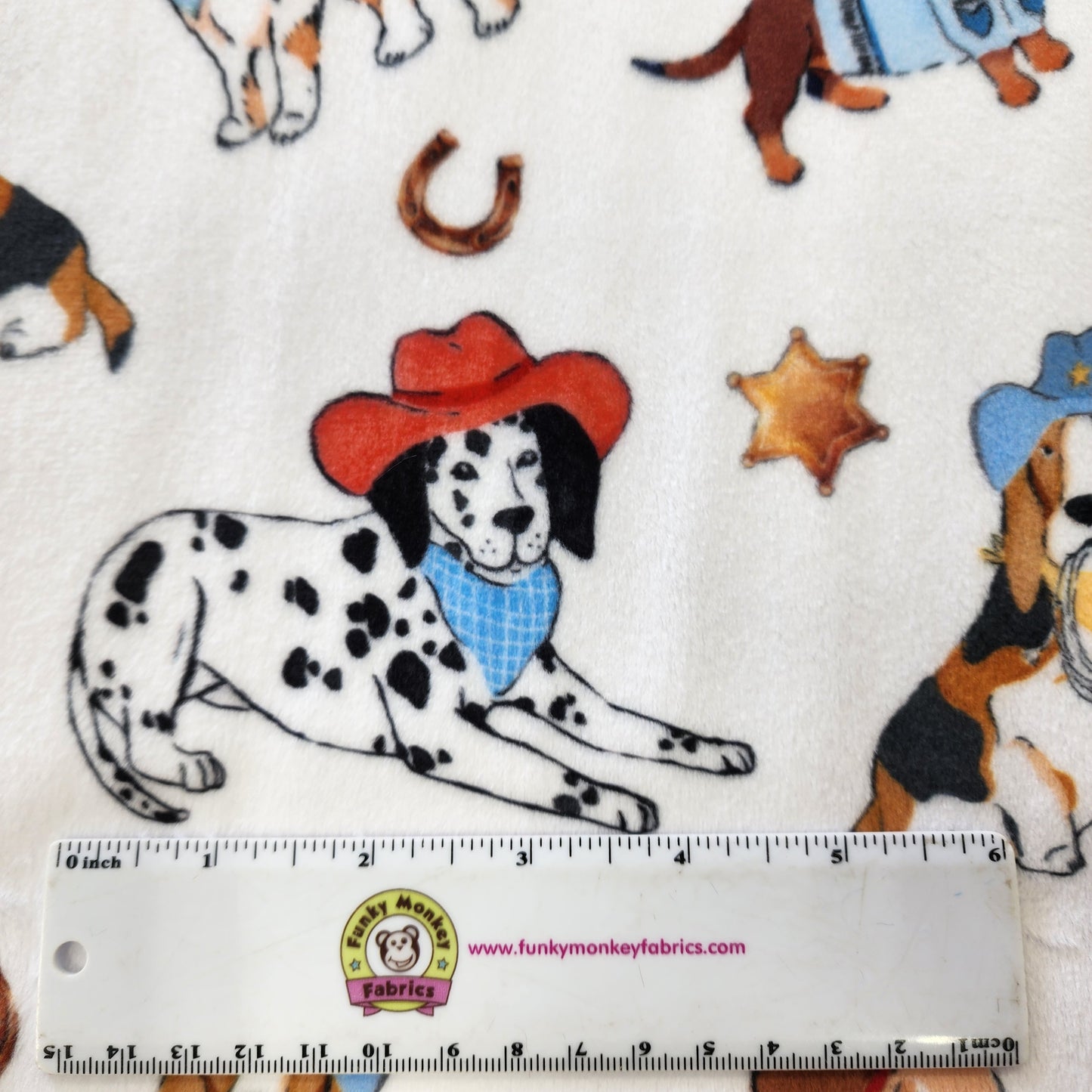 Daisy Dukes Dogs Digital - Shannon Fabrics Cuddle Minky