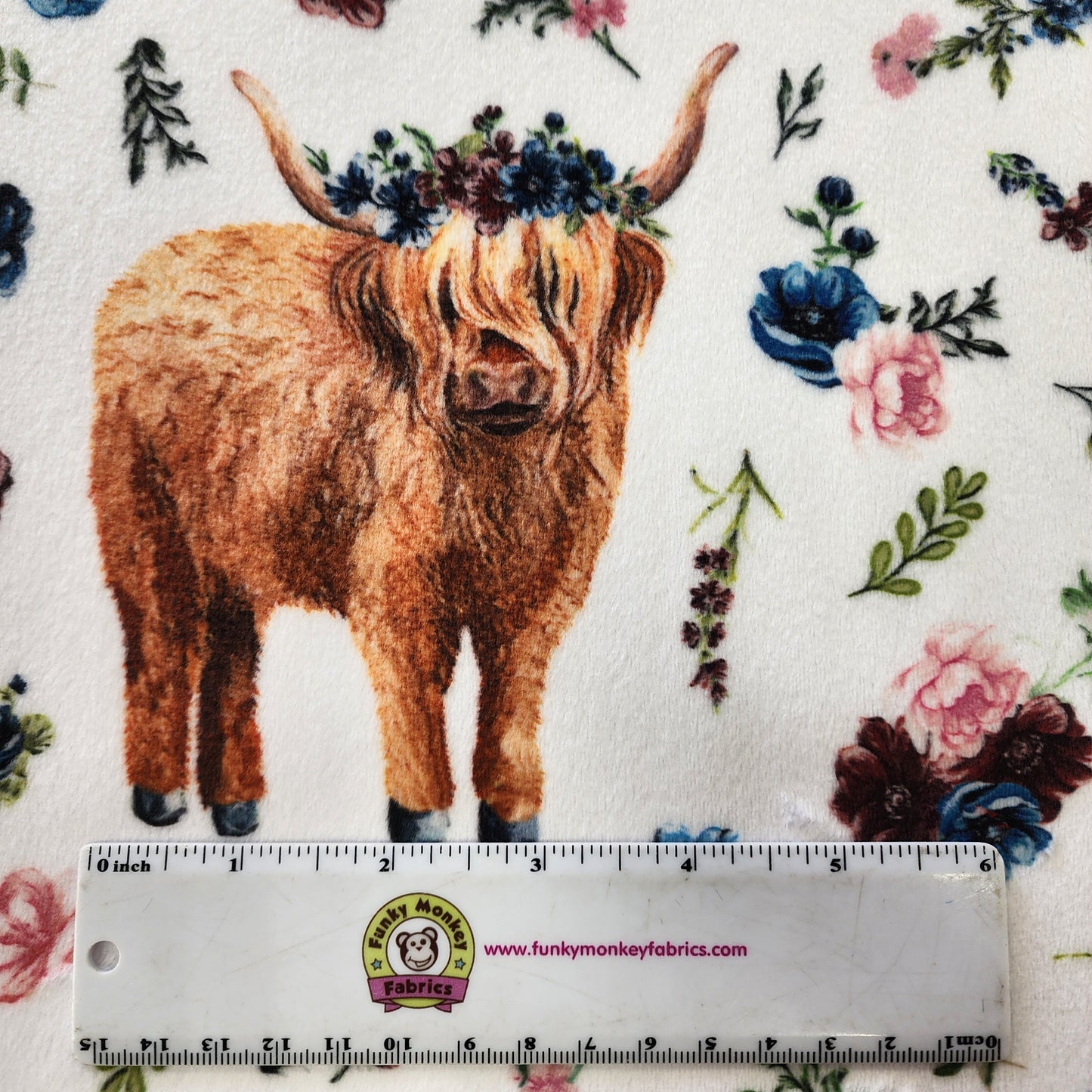 Helga Highland Digital - Shannon Fabrics Cuddle Minky