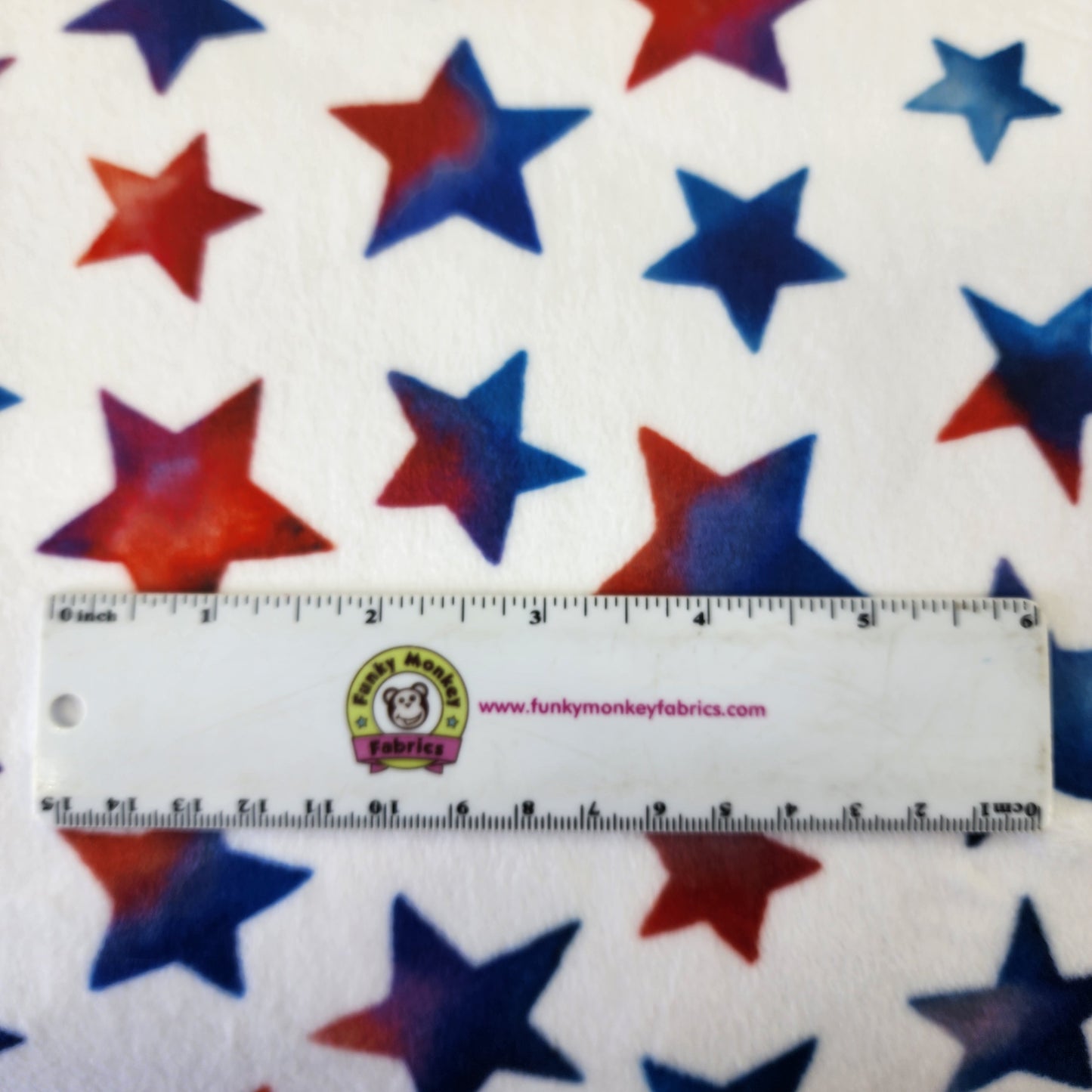 Star Hues Spangled Digital - Shannon Fabrics Cuddle Minky