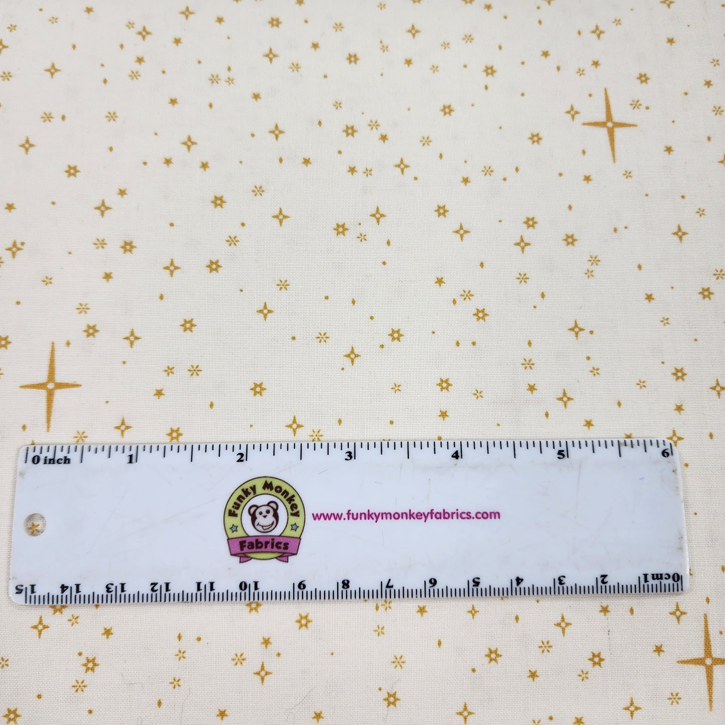 Cream Christmas Wishes Starry Sky - Riley Blake Cotton