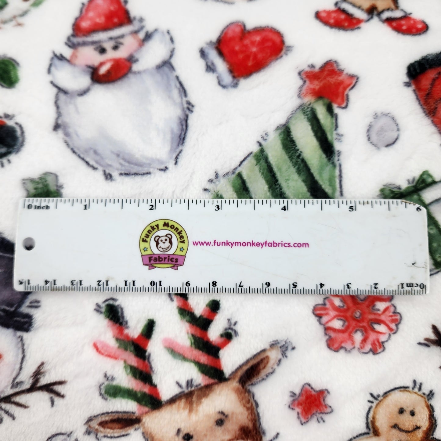 CLEARANCE Santas Double Sided Cloud Cuddle - Shannon Fabrics Cuddle Minky