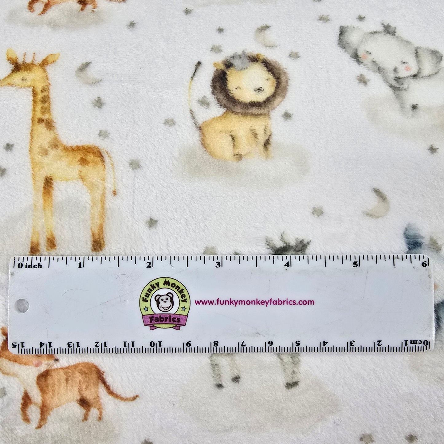 Safari Lullaby Double Sided Cloud Cuddle - Shannon Fabrics Cuddle Minky (ccsafarilullaby)