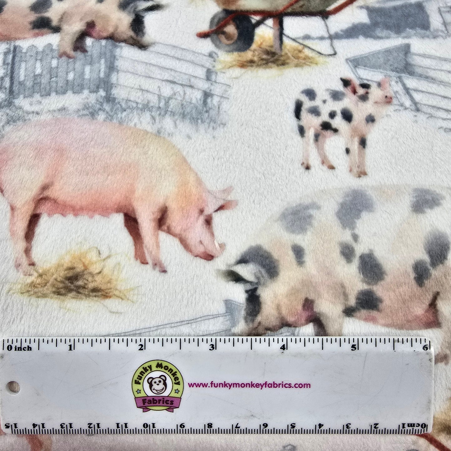 Pig Pen Digital - Shannon Fabrics Cuddle Minky (dcpigpen)