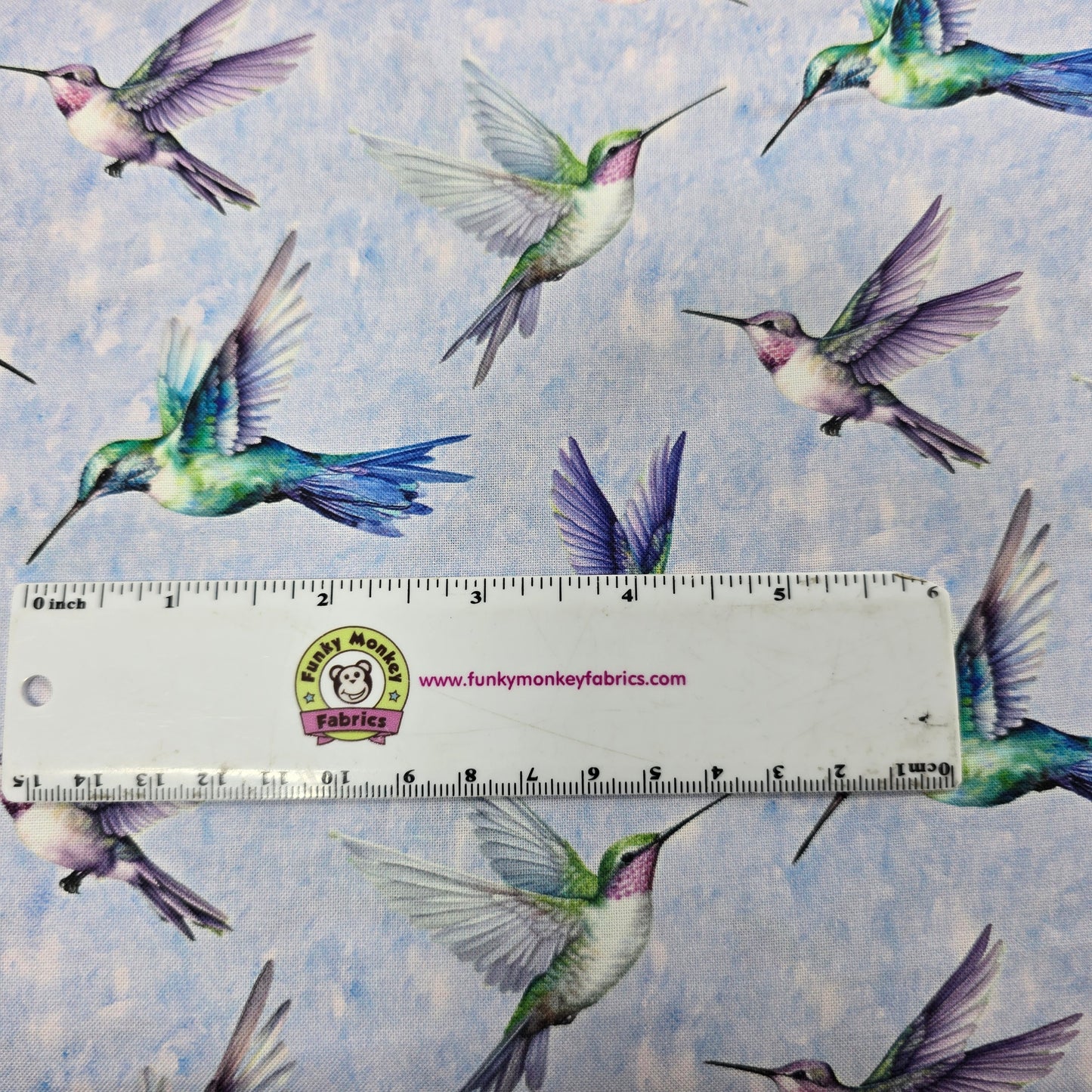 Multi Flying Hummingbirds - Timeless Treasures Cotton