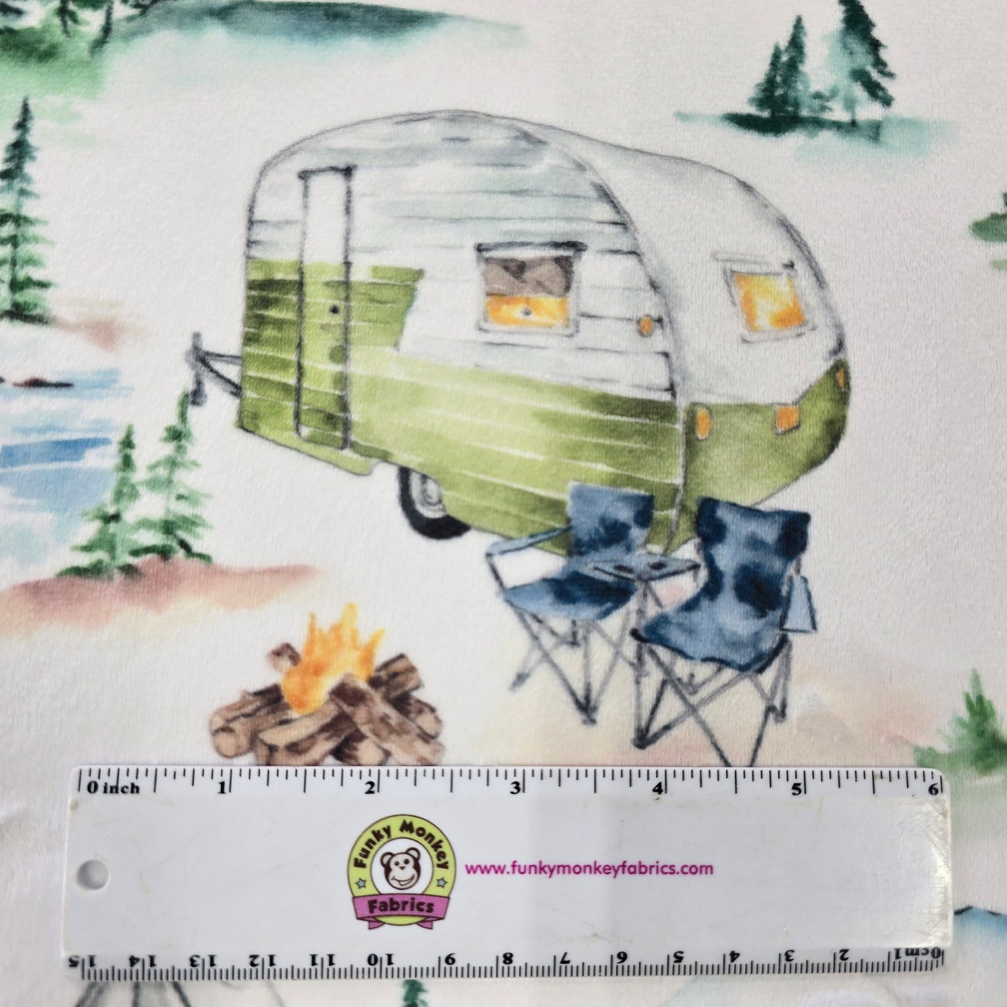Trailer Trails Digital - Shannon Fabrics Cuddle Minky