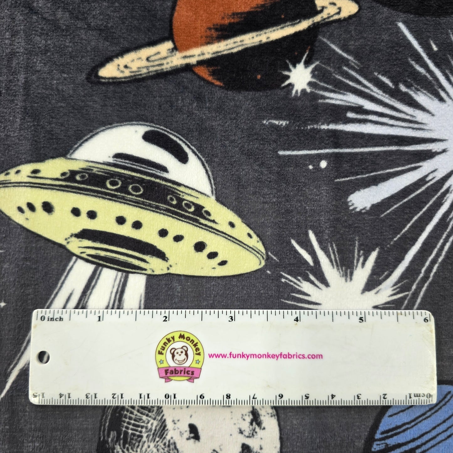 Galactic Blast Digital - Shannon Fabrics Cuddle Minky