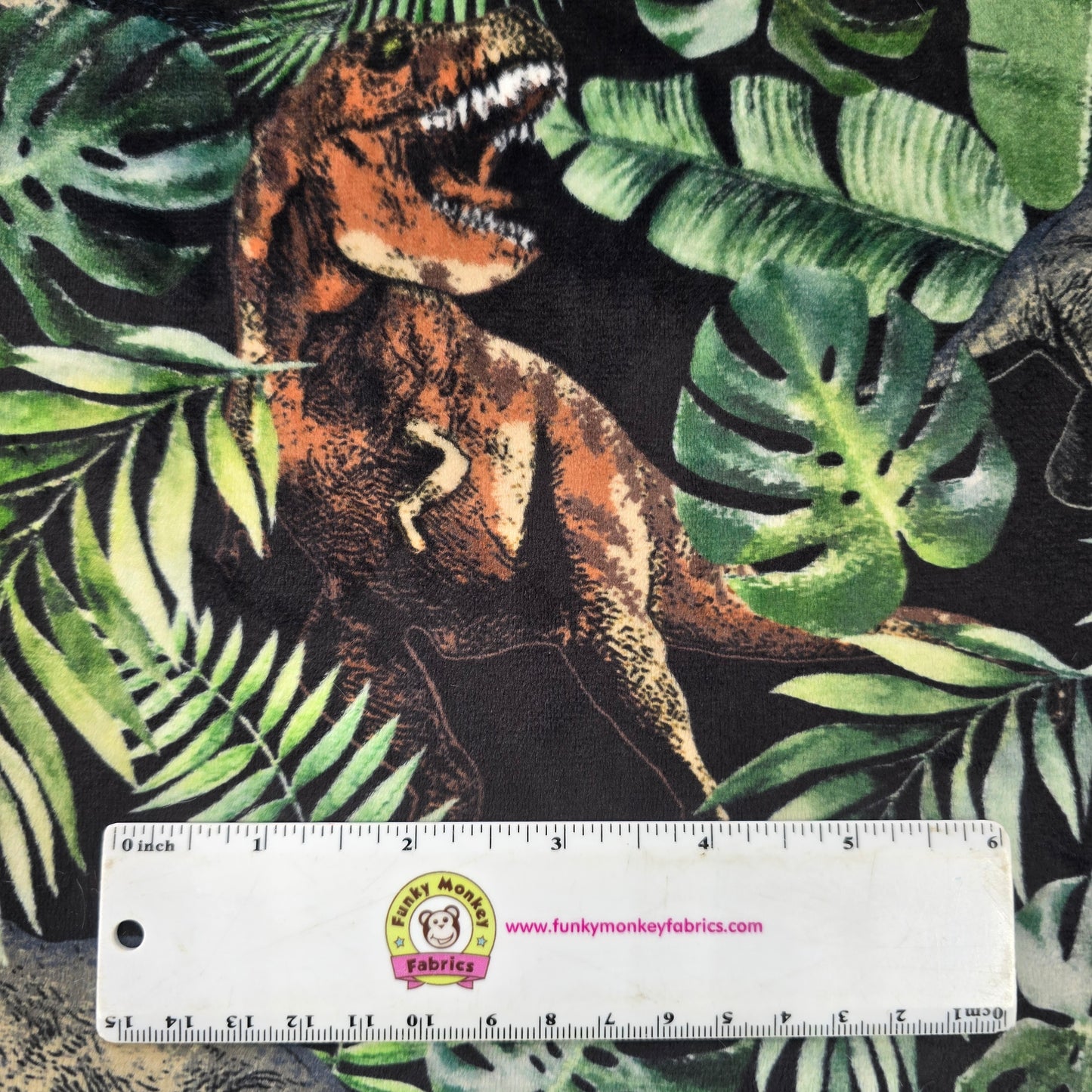 Jurassic King Digital - Shannon Fabrics Cuddle Minky