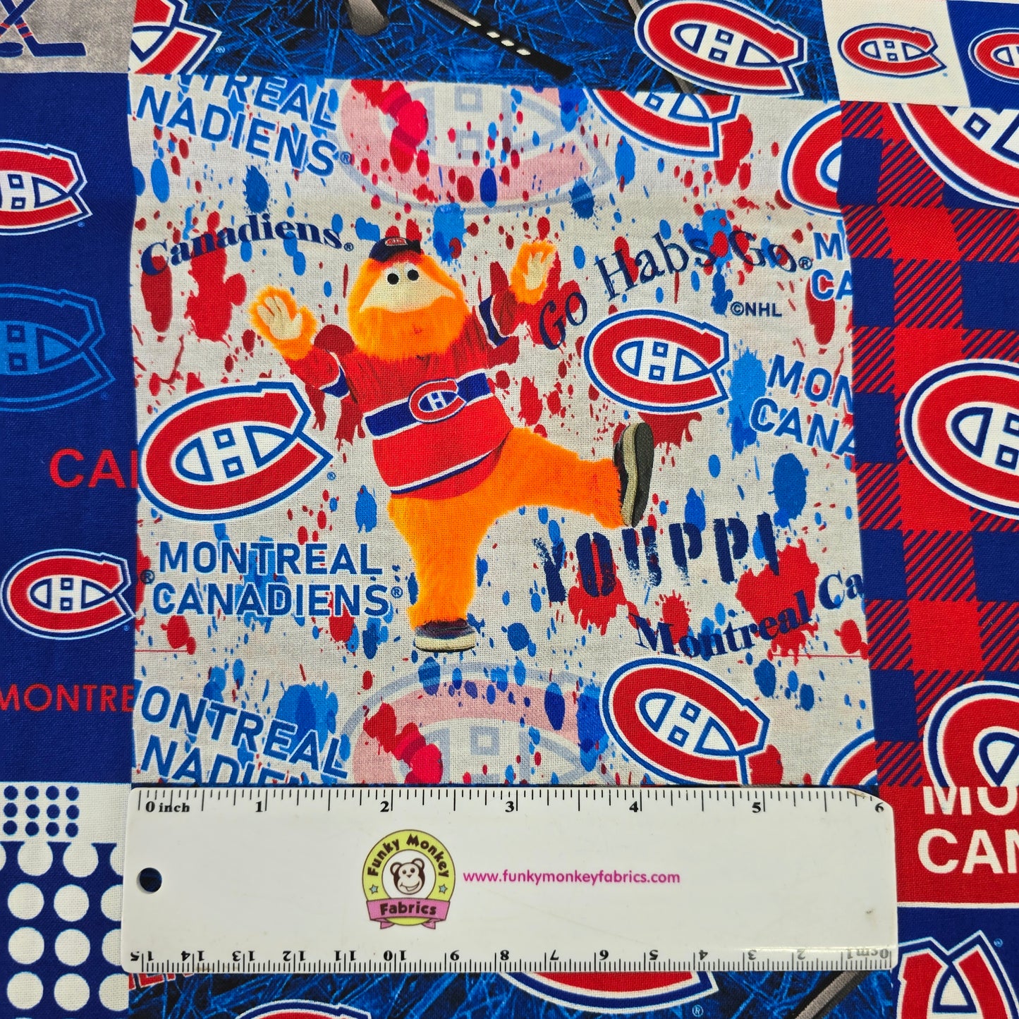 NHL Montreal Canadiens Cheater Quilt - Sykel Enterprises Cotton