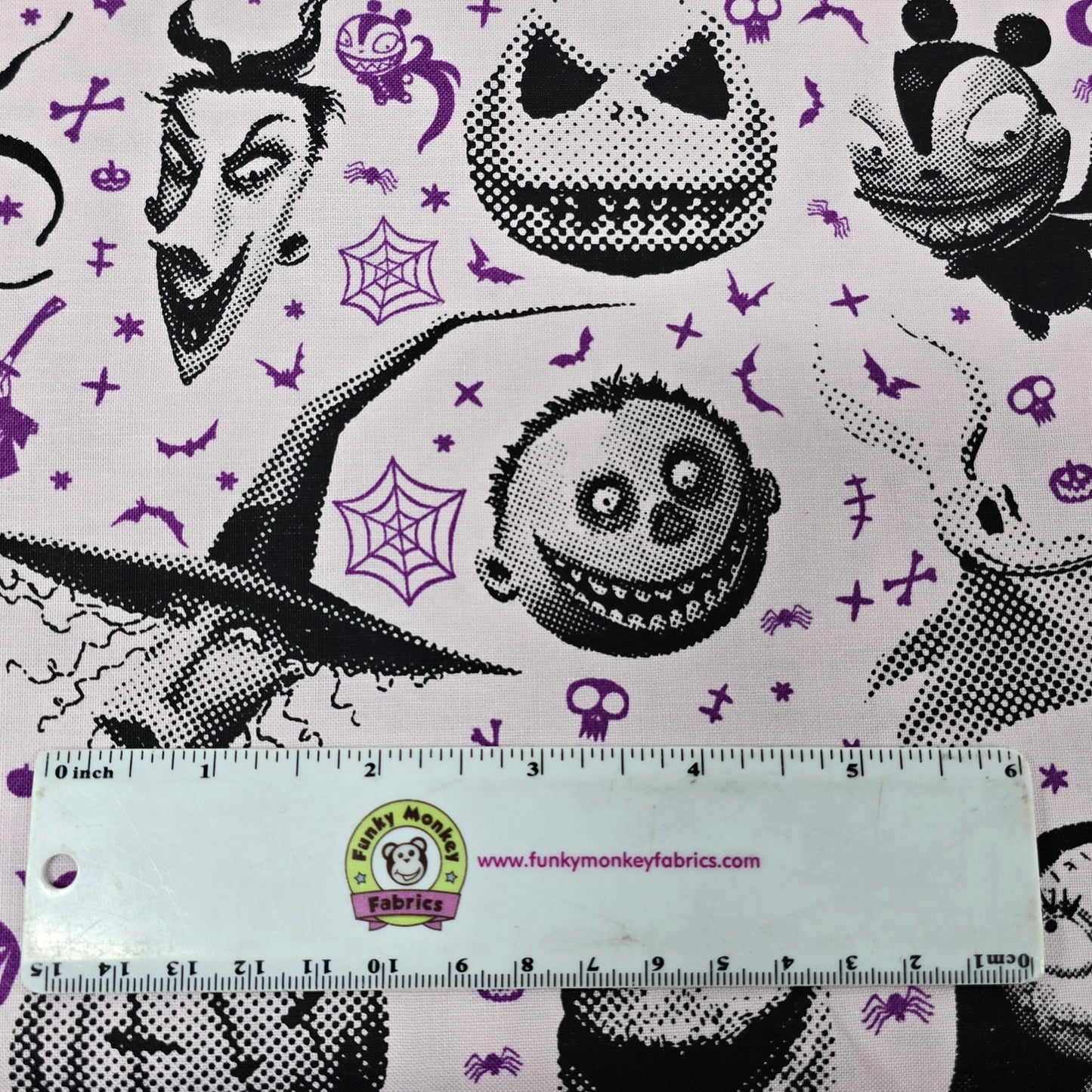 Nightmare before Christmas on Purple - Springs Creative Cotton