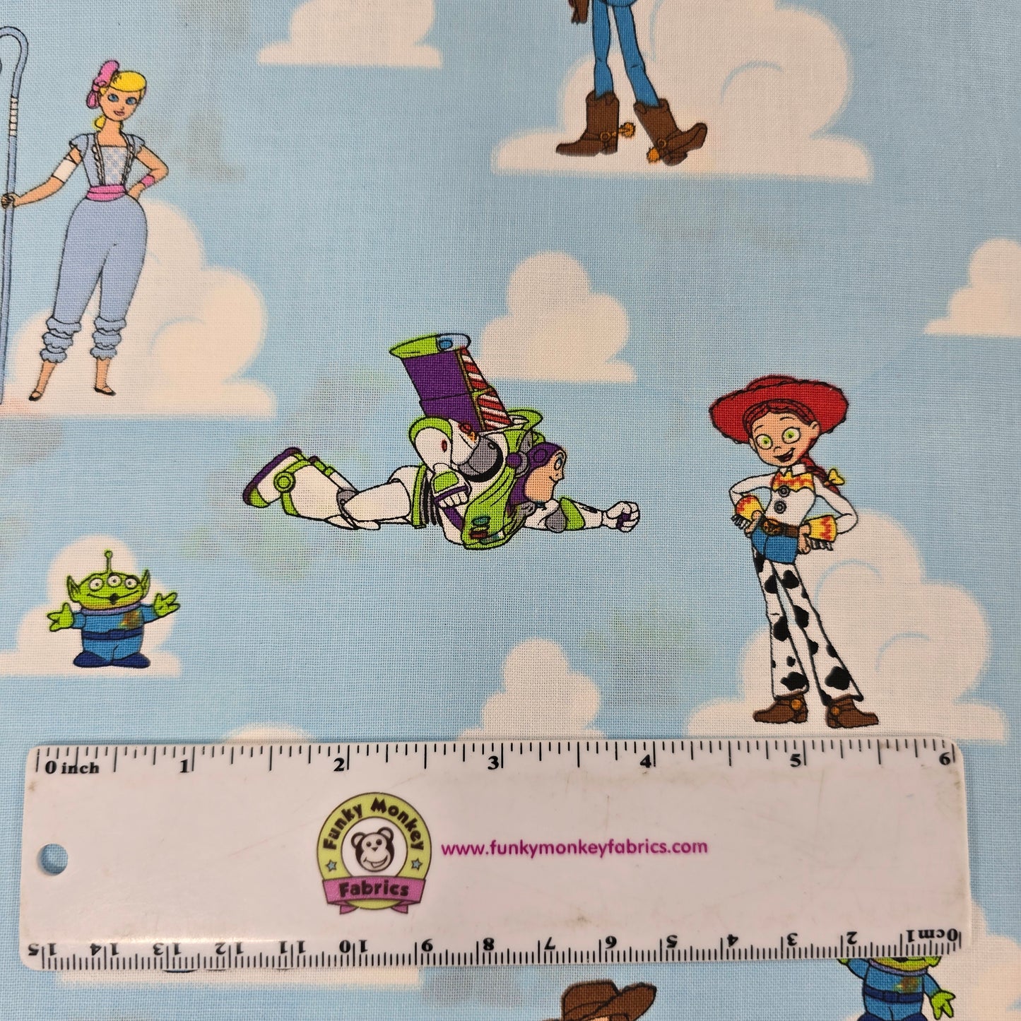 Toy Story Characters in the Clouds - Springs Creative Cotton