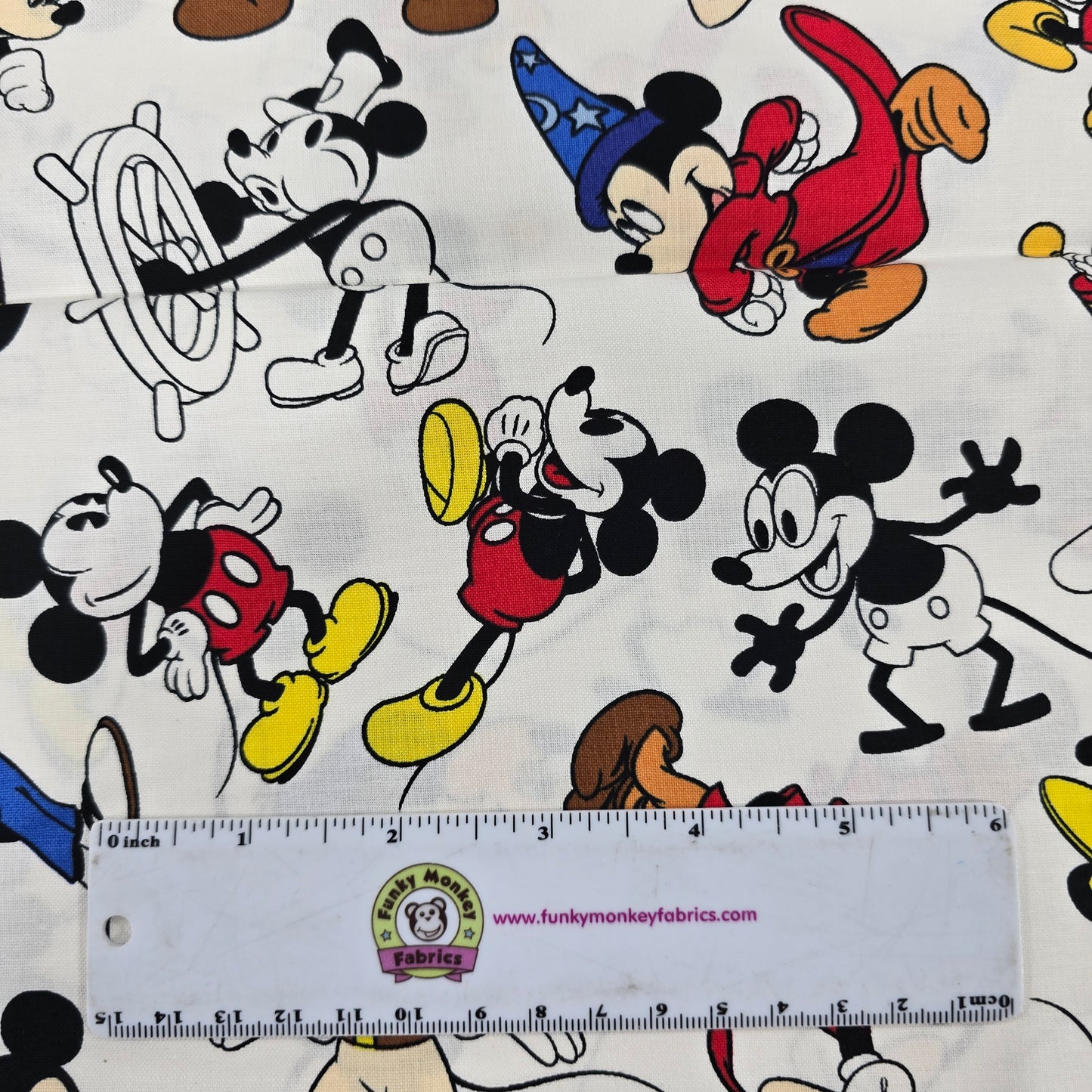Mickey Mouse Through the Ages - Springs Creative Cotton