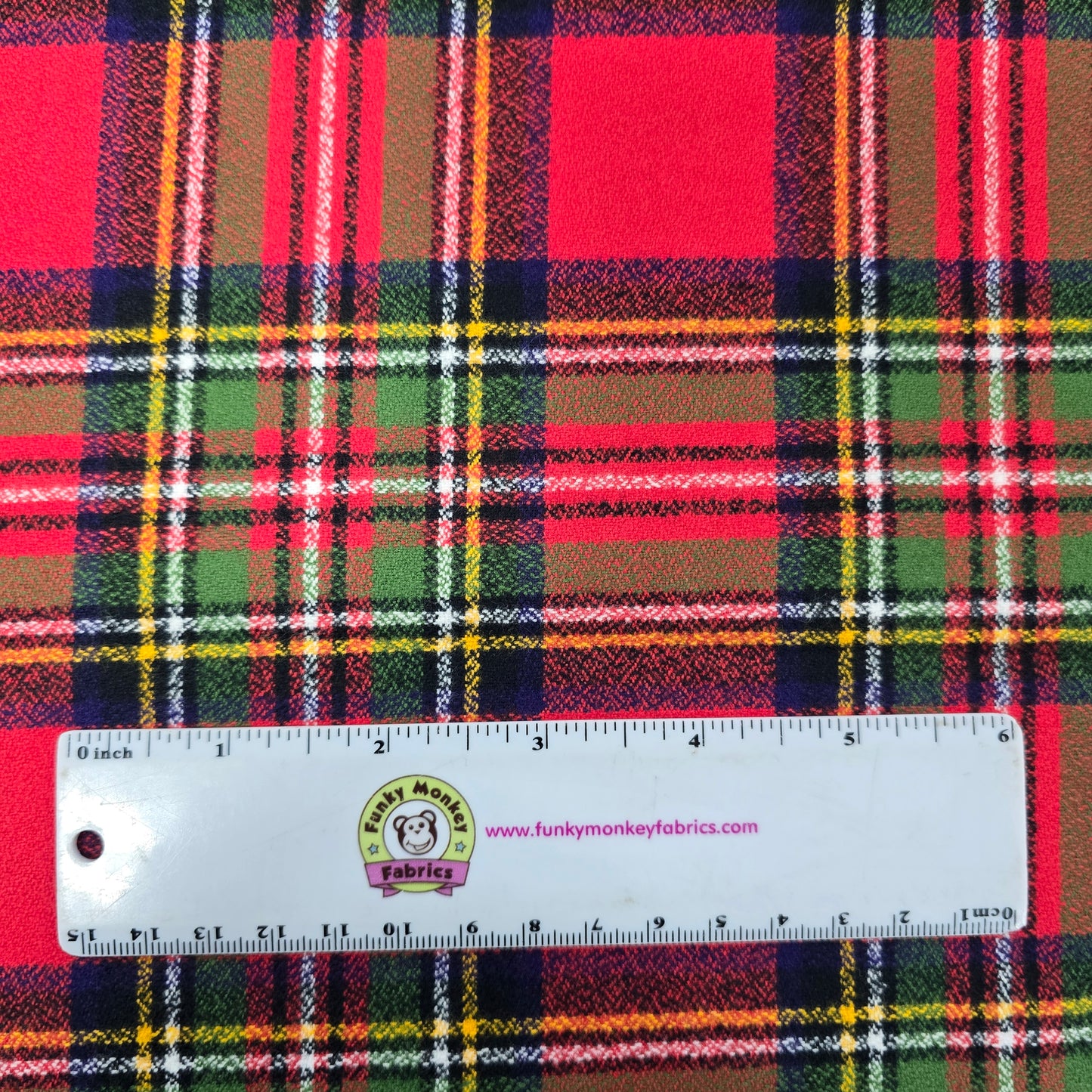 Red/Yellow/Green Plaid - Robert Kaufman Flannel