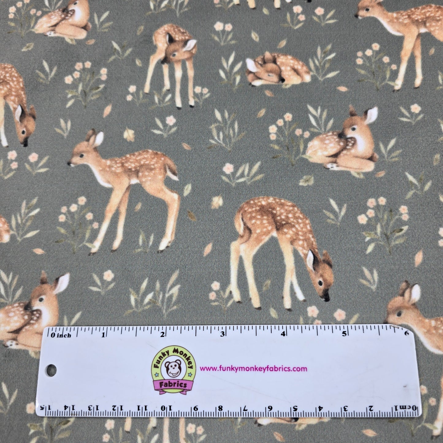 Oh Deer Pewter - Dear Stella Minky