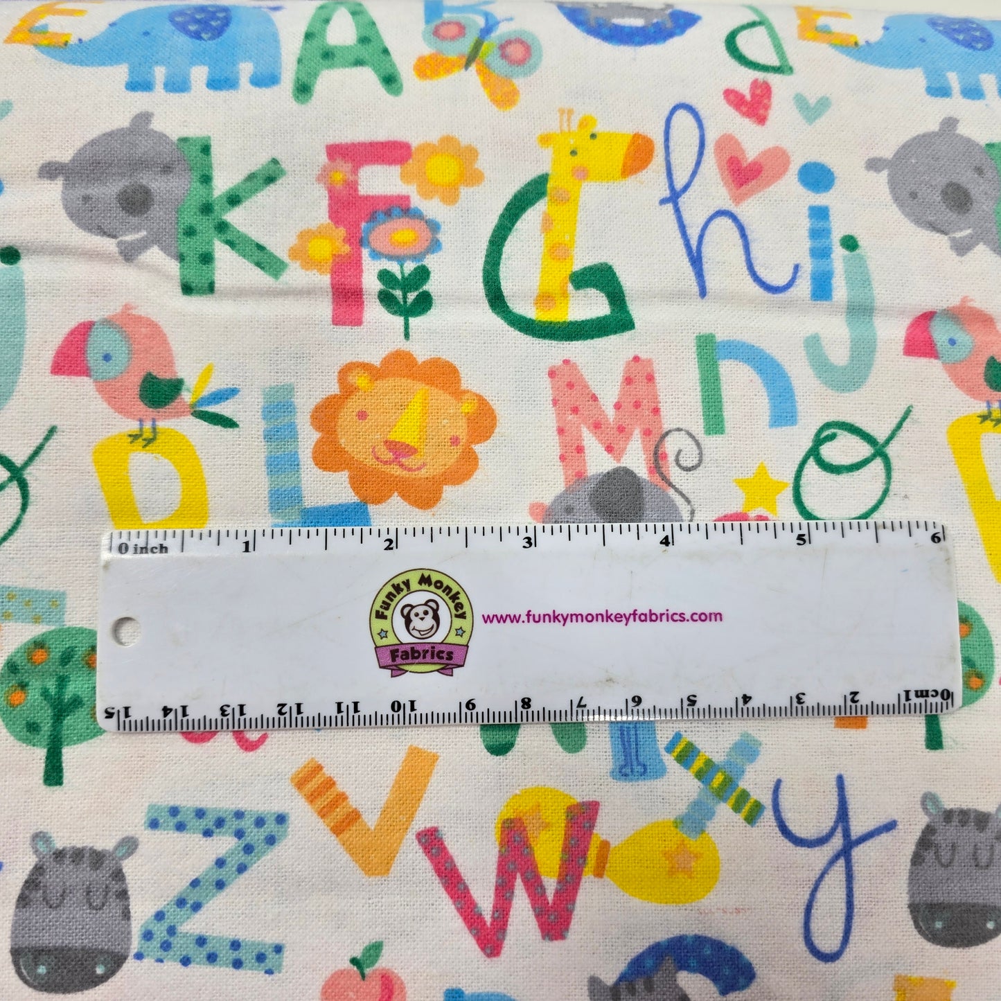 Pastel Letters & Animals - AE Nathan Flannel