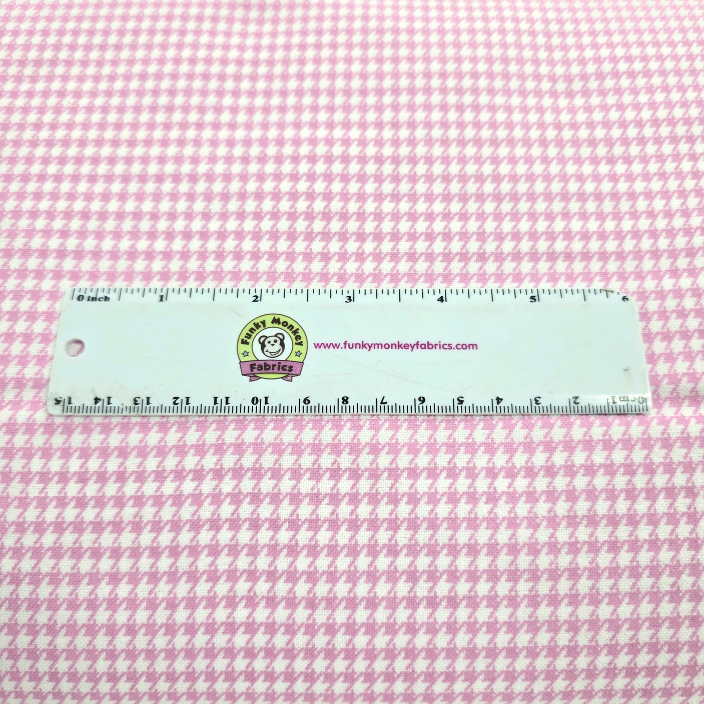 Baby Pink Houndstooth - AE Nathan Flannel