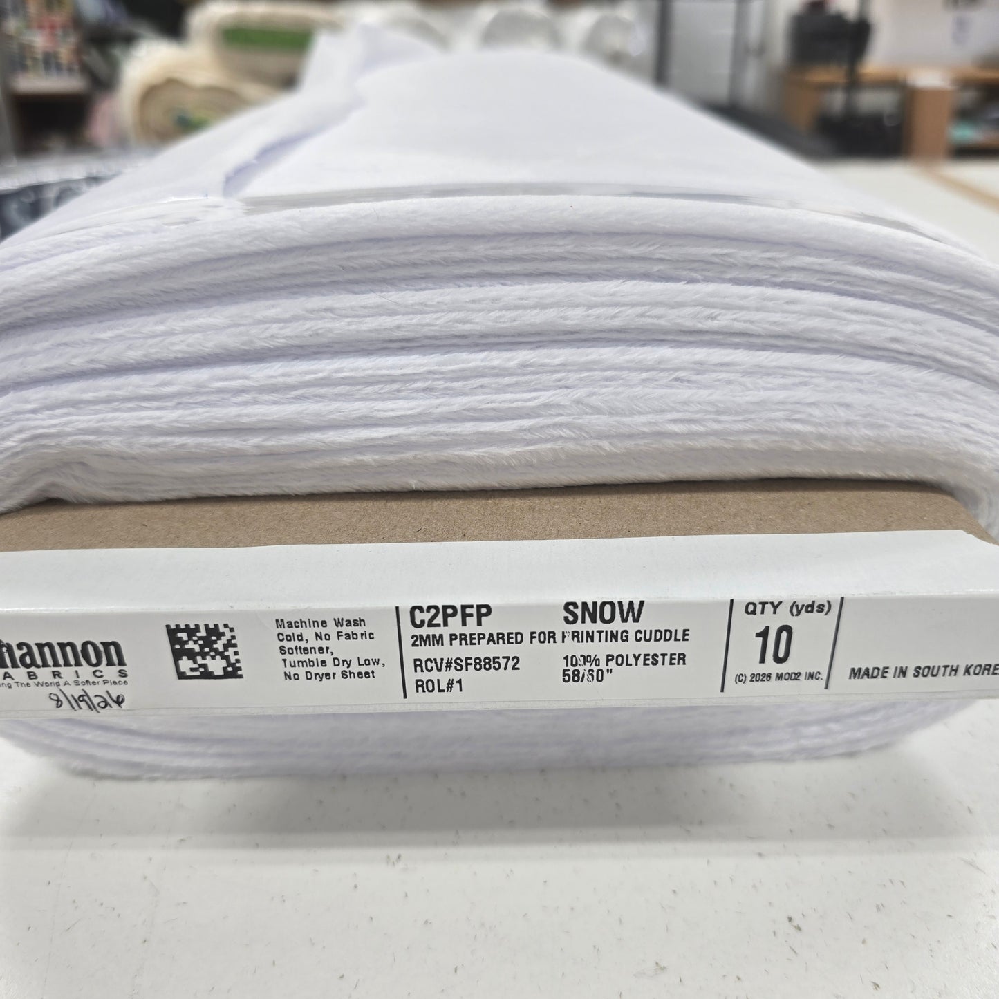 Prepared for Printing Solid Cuddle®2 - Shannon Fabrics Cuddle Minky