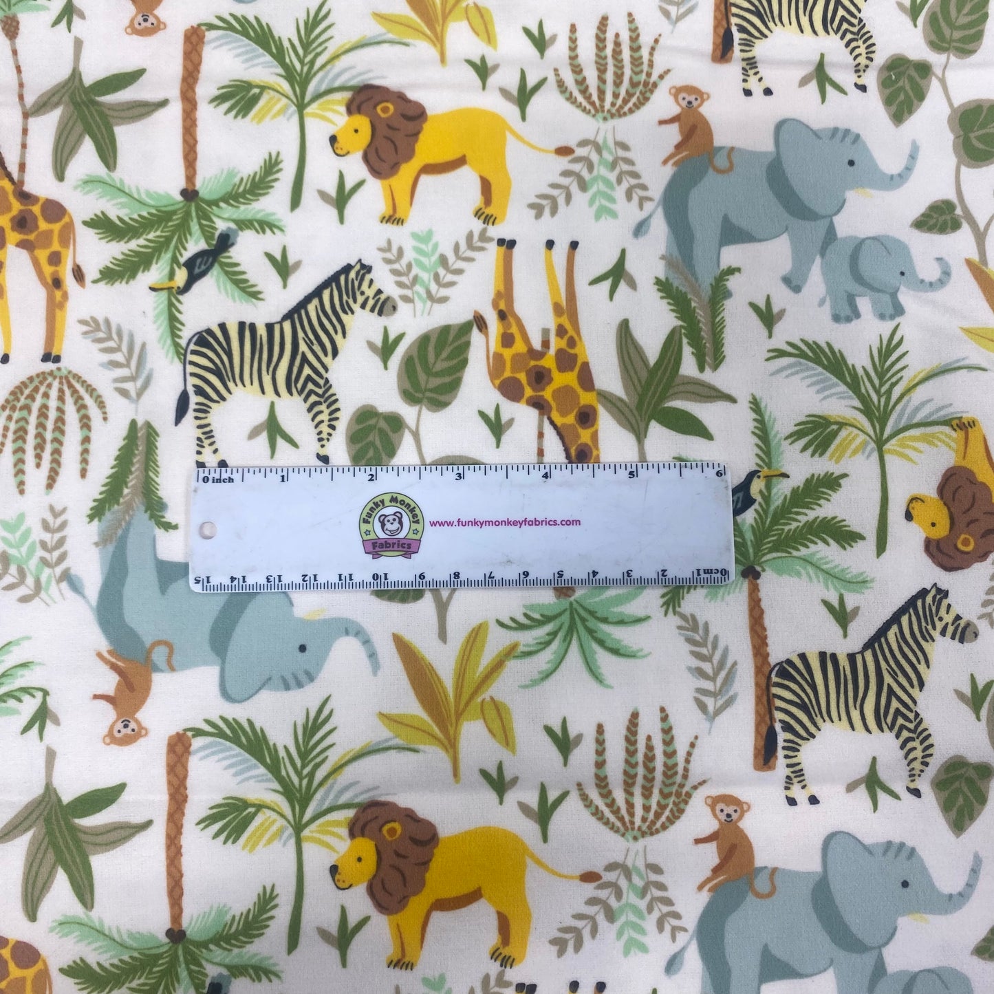 Ivory Jungle Living a Wild Life - Windham Flannel