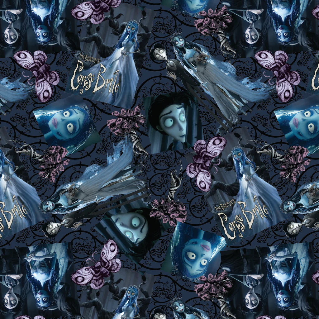 Corpse Bride Emily and Victor - Camelot Cotton