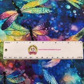 Fantasy Dragonfly Dream - Timeless Treasures Cotton (CD3208)