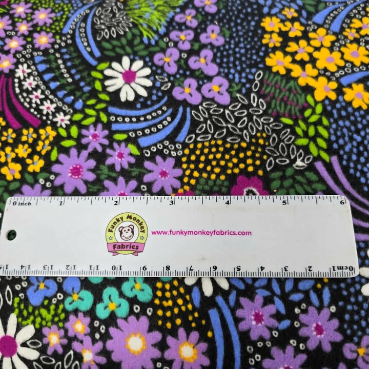 Black Flowerbed - Windham Flannel