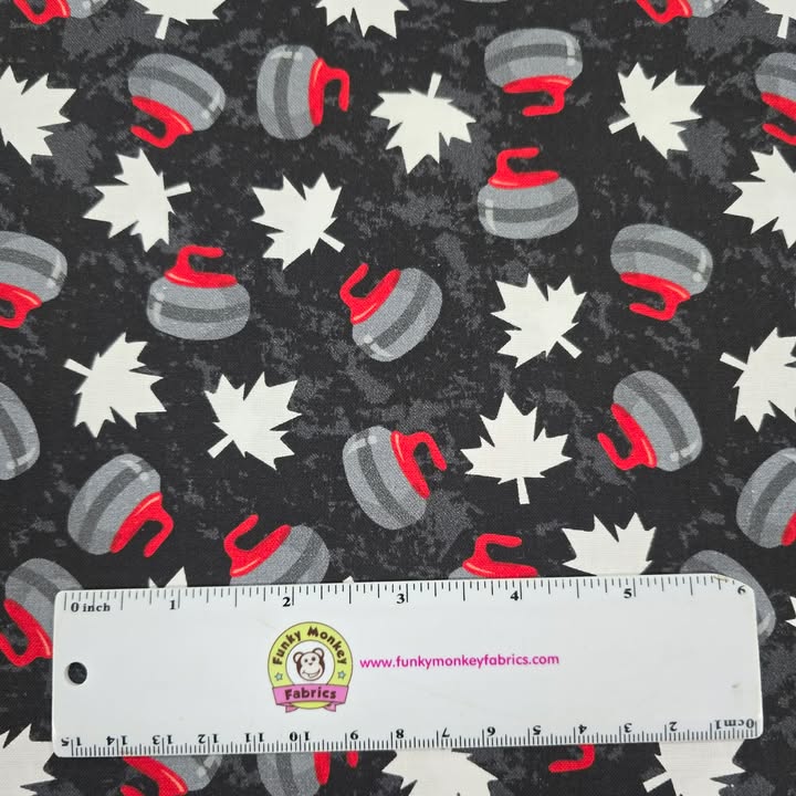 Curling Leafs and Stones - Mook Fabrics Cotton