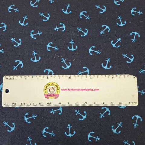 Navy Anchors Aweigh - Sail Away - Michael Miller Cotton