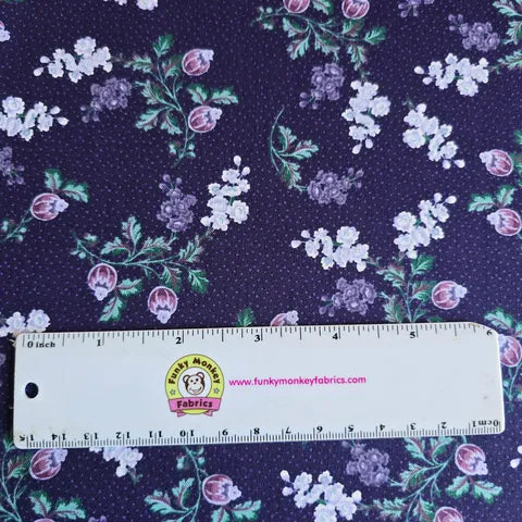 Purple Majesty Floral - Wilmington Prints Cotton
