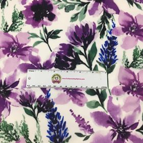 Spring Flowers Wisteria Digital - Shannon Fabrics Cuddle Minky