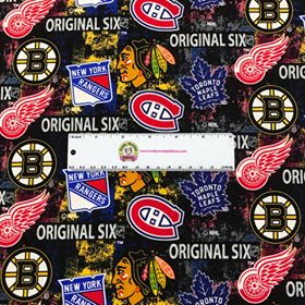 NHL Original Six Tossed Logo - Sykel Enterprises (1224-ORG6)