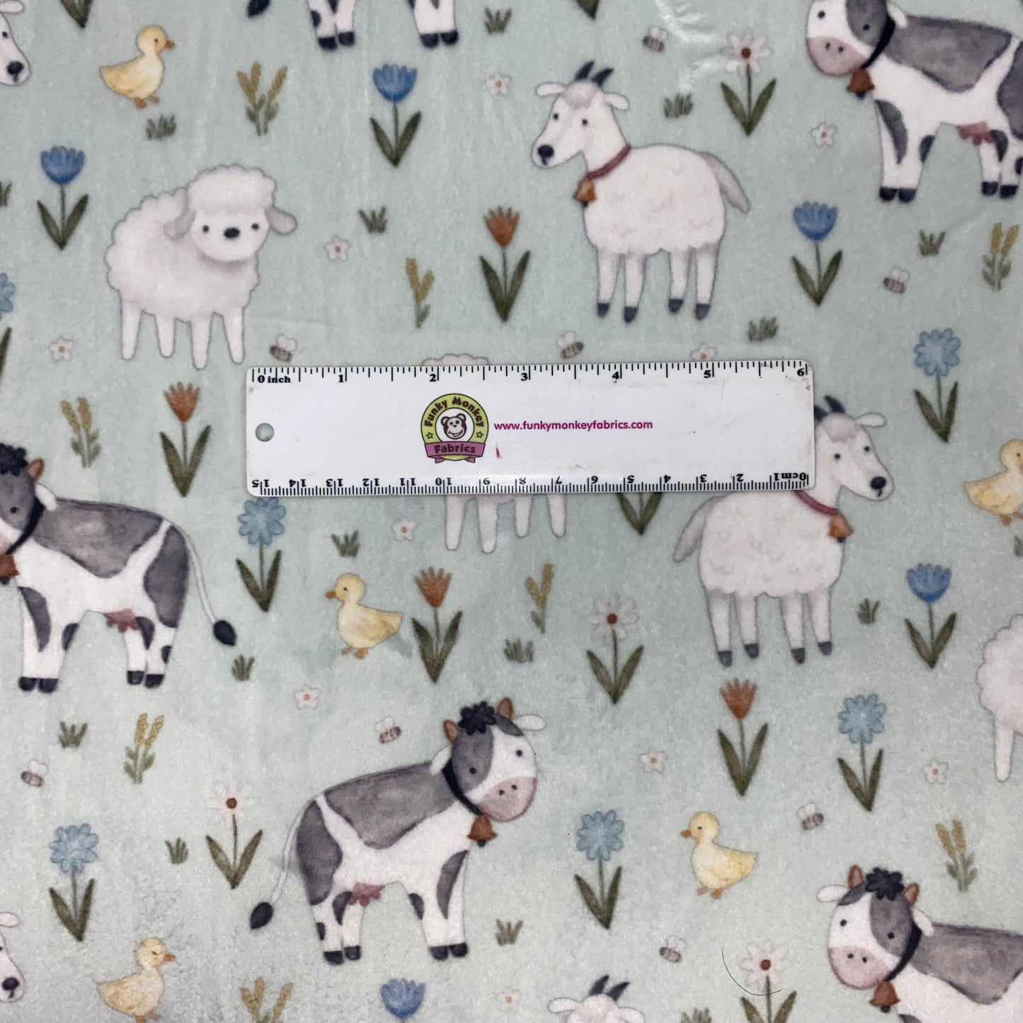 Little Farm Multi Digital - Shannon Fabrics Cuddle Minky