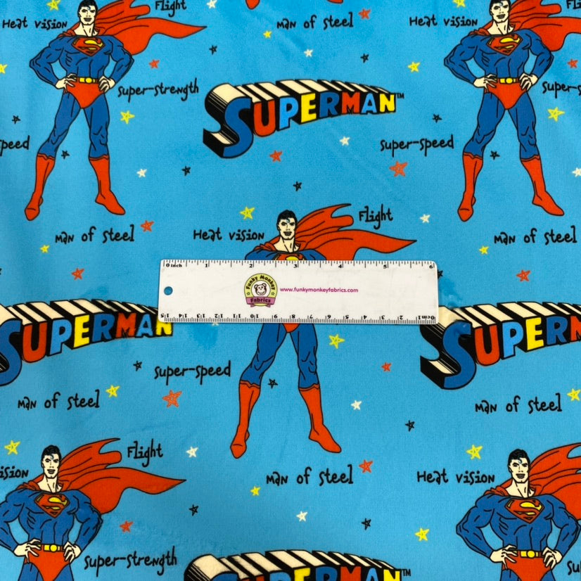 CLEARANCE Superman Man of Steel Blue - Camelot Minky