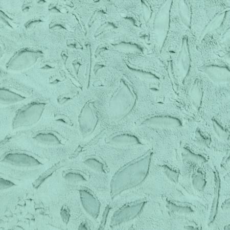 Juniper Poppy Embossed Luxe - Shannon Fabrics Cuddle Minky ( LCPOPPYJUNIPER)