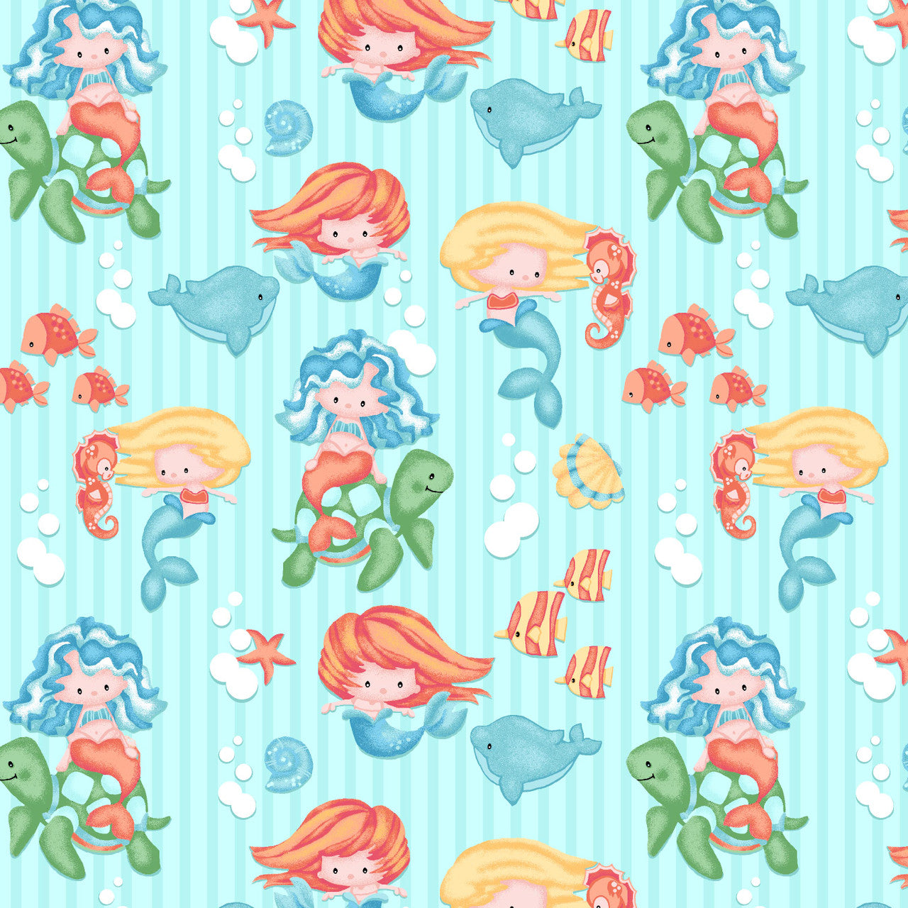 Mermaids & Ocean Creatures - AE Nathan Flannel