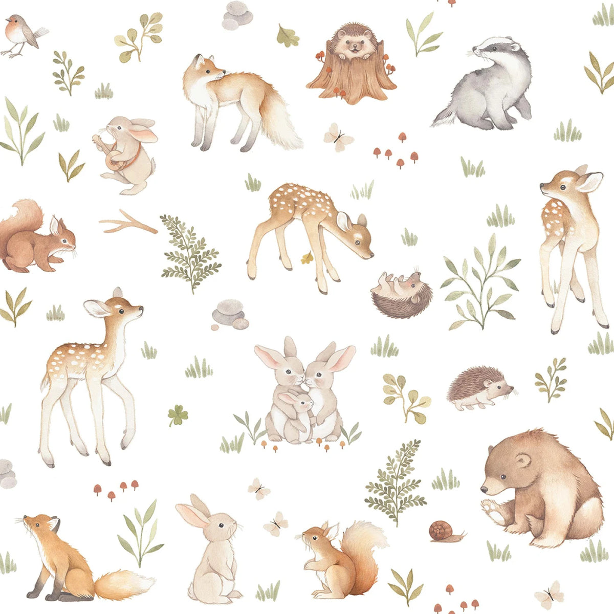 White Enchanted Woods - Dear Stella Cotton